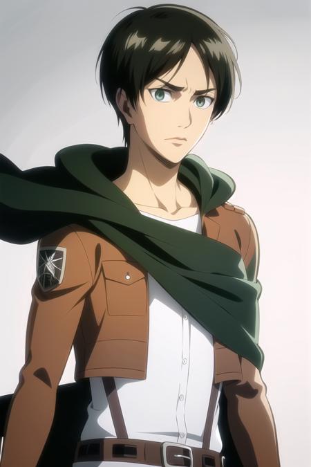 69343-3939648731-aot style, shingeki no kyojin,__eren yeager,__(1boy), belt, black hair, cape, emblem, green eyes, jacket, (male focus), paradis.png